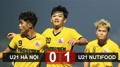 Kết quả U21 Hà Nội 0-1 U21 NutiFood: Thầy Công Phượng, Xuân Trường giành chức vô địch