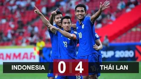 Kết quả Indonesia 0-4 Thái Lan: Thái Lan 99% vô địch AFF Cup 2020