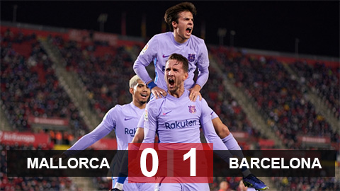Kết quả Mallorca 0-1 Barca: 'Hàng thải' Luuk de Jong lên tiếng