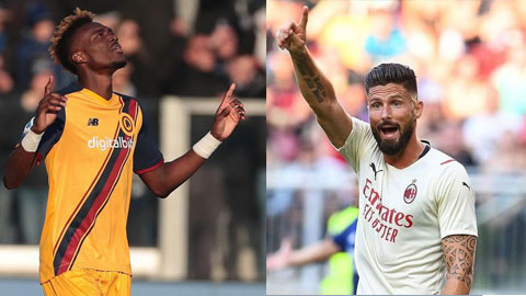Giroud - Abraham: Từ ghế dự bị ở Chelsea đến đại chiến Milan vs Roma