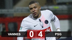 Kết quả Vannes vs PSG: Mbappe mở hàng năm 2022 bằng 1 cú hat-trick