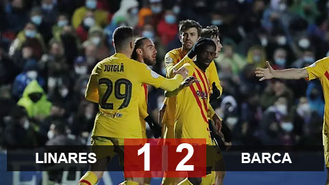 Kết quả Linares Deportivo 1-2 Barca: Dani Alves trở lại, Barca lội ngược dòng ở cúp Nhà vua Tây Ban Nha