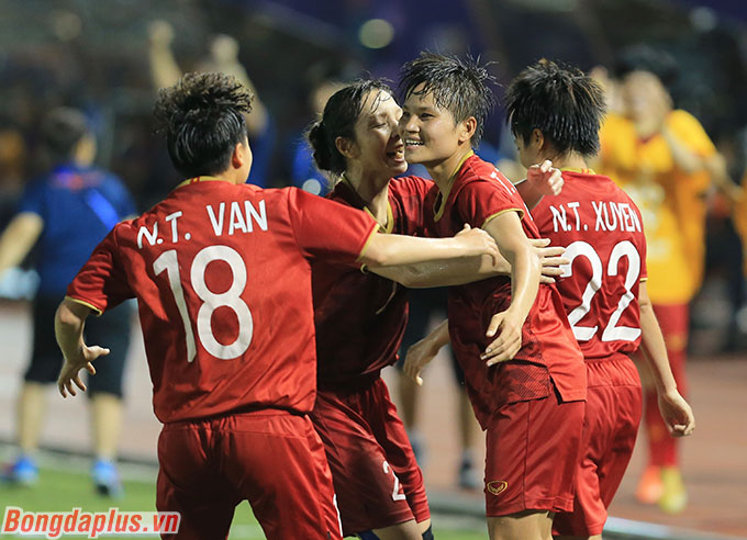 ĐT nữ Việt Nam quyết tâm vượt khó để lần đầu dự VCK World Cup nữ trong lịch sử - Ảnh: Phan Tùng