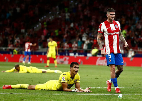 Atletico sẽ bỏ túi 3 điểm khi hành quân đến sân của Villarreal (áo vàng)