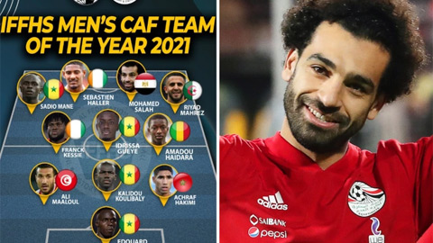 Salah, Mane và Mahrez lọt đội hình tiêu biểu châu Phi năm 2021