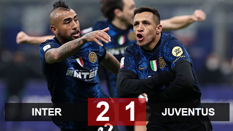 Kết quả Inter 2-1 Juventus: Thắng kịch kính Juve, Inter Milan đoạt Siêu cúp Italia