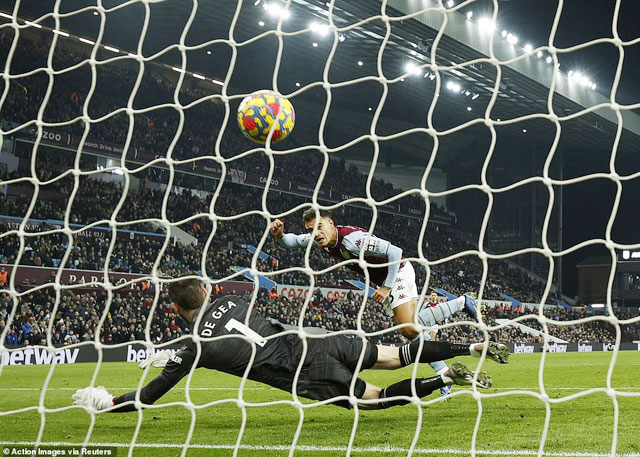 Coutinho ghi bàn ấn định tỷ số 2-2 giúp Villa giật lại được 1 điểm trước M.U