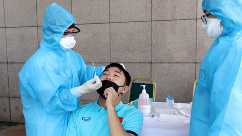 ĐT Việt Nam được xét nghiệm để đảm bảo an toàn ở mức cao nhất với dịch bệnh 