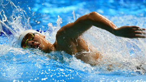 Huy Hoàng là niềm hy vọng lớn nhất của bơi lội Việt Nam tại SEA Games 31 sắp tới	Ảnh: MINH TUẤN