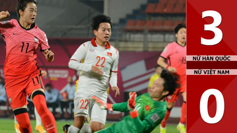 Video bàn thắng Nữ Hàn Quốc vs Nữ Việt Nam: 3-0 (Vòng bảng Cúp bóng đá nữ châu Á 2022)