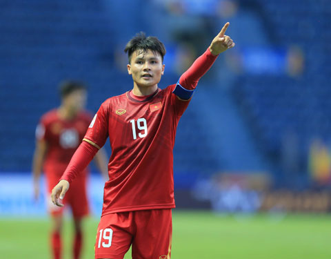 Quang Hải luôn thể hiện đẳng cấp chơi bóng cao nhất cho dù đối thủ của ĐT Việt Nam có là ai