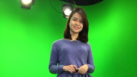 Nghỉ thi đấu, Trà My chuyển sang làm BTV thể thao trên truyền hình
