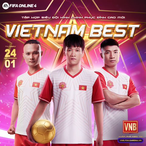 Nguyễn Hoàng Đức, Nguyễn Trọng Hoàng, Bùi Tiến Dũng trong màu áo Vietnam best