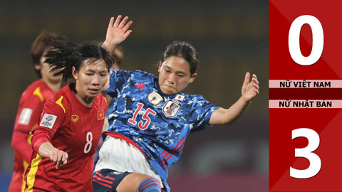 VIDEO bàn thắng Nữ Việt Nam vs Nữ Nhật Bản: 0-3 (Vòng bảng Cúp bóng đá nữ châu Á 2022)