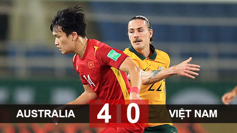 Kết quả bóng đá Australia 4-0 Việt Nam: Bài học bổ ích