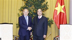 Chủ tịch nước Nguyễn Xuân Phúc tiếp HLV Park Hang Seo