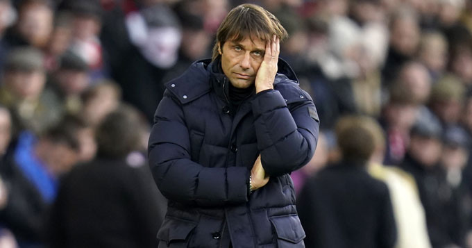 Conte đối diện nhiều áp lực sau khi Tottenham không thắng 3 trận liên tiếp