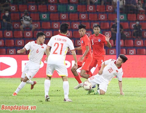 U23 Việt Nam đã khiến đối thủ không thể kháng cự. Ảnh: Phan Hồng