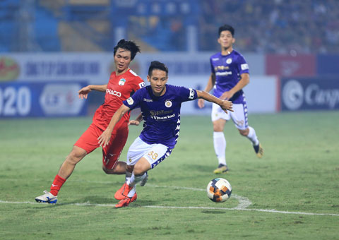 Hùng Dũng sẽ lại là đầu tàu đưa Hà Nội FC đến chiến thắng	Ảnh: Đức Cường