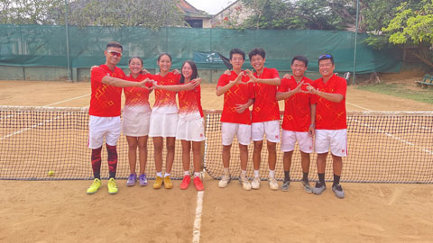 Quần vợt trẻ Việt Nam giành hạng Ba ở vòng sơ loại Junior Davis Cup