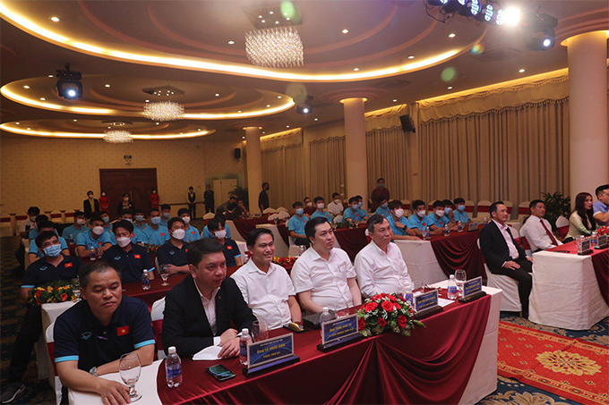 Lãnh đạo VFF có mặt để vinh danh U23 Việt Nam