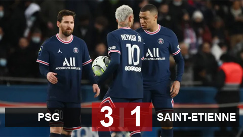Kết quả PSG vs Saint-Etienne: Show diễn của Mbappe và Messi