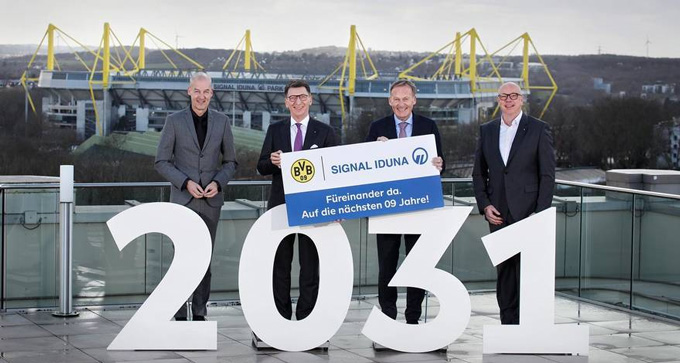 Dortmund gia hạn với Signal Iduna đến năm 2031