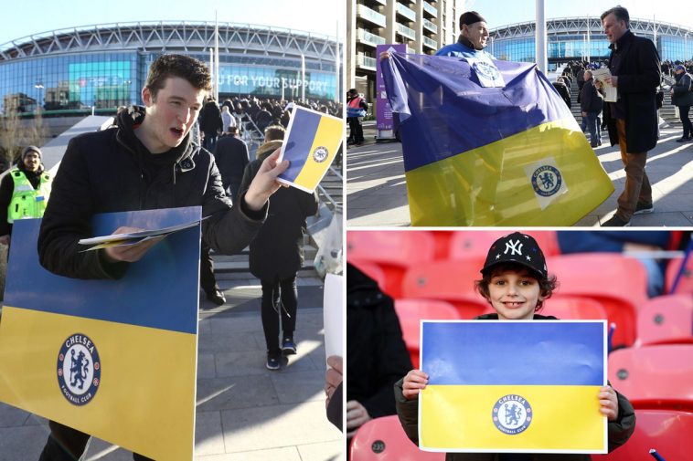 Các CĐV Chelsea bày tỏ sự ủng hộ với nhân dân Ukraine