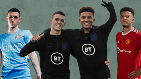 Phil Foden vs. Jadon Sancho: Chung điểm xuất phát, rẽ theo hai con đường