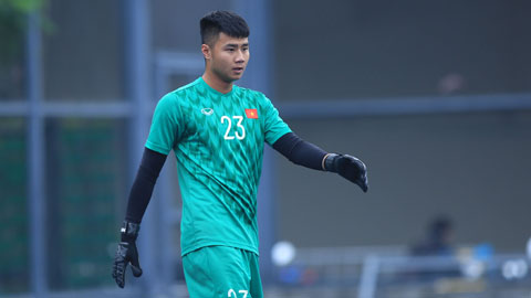 Thủ môn số  1 của U23 Việt Nam báo tin vui cho HLV Park Hang Seo 