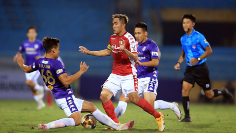 Hà Nội FC sẽ có trận đấu  đầu tiên ở mùa giải năm nay  trên sân của TP.HCM  Ảnh: ĐỨC CƯỜNG