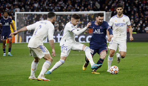 Sự mờ nhạt của siêu sao Messi cũng là một phần nguyên nhân dẫn tới thất bại của PSG trước Real Madrid