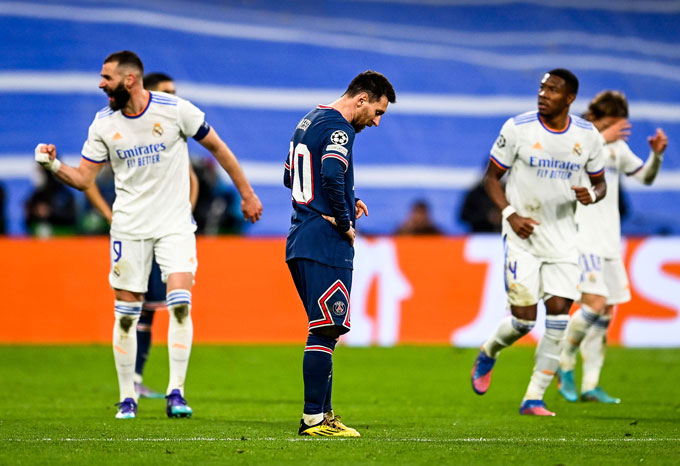Messi vừa cùng PSG thất bại cay đắng trước Real tại vòng 1/8 Champions League