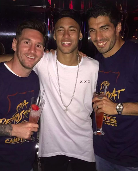 Suarez gửi lời nhắn ủng hộ tới Messi và Neymar qua Instagram