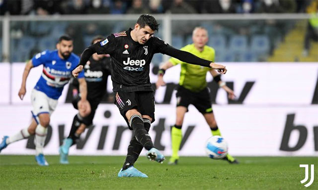  Sau hơn 1 năm, Morata mới lại ghi 2 bàn/trận tại Serie A cho Juve