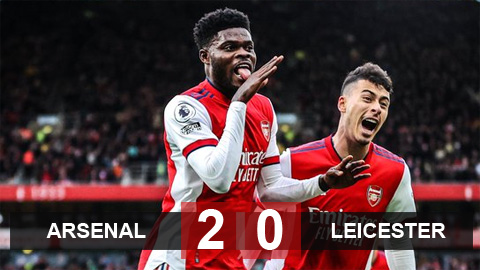 Kết quả Arsenal 2-0 Leicester: Trở lại Top 4