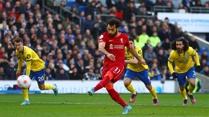 Salah chiếm ưu thế rõ ràng trong cuộc đua tới danh hiệu vua phá lưới