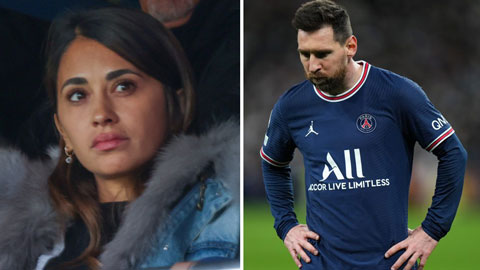 Vợ Messi ngấn lệ khi chồng bị CĐV PSG la ó