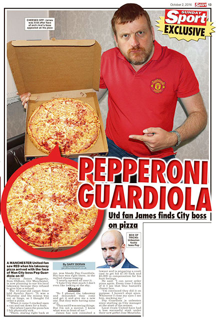 Pep Guardiola dị ứng khi các cầu thủ Man City ăn pizza