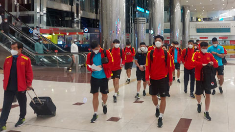 Các cầu thủ U23 Việt Nam đã tới Dubai và sẵn sàng cho giải đấu