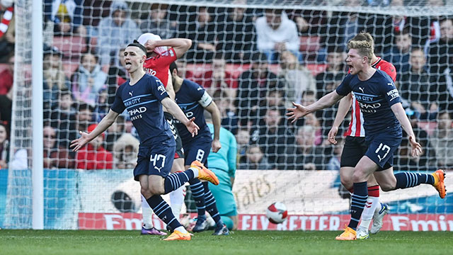  Man City giành chiến thắng 4-1 trước Southampton