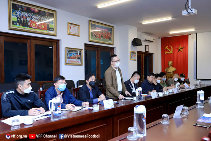 Cuộc họp rà soát công tác tổ chức trận đấu giữa ĐT Việt Nam và Oman 