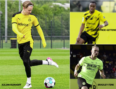 Ba tài năng hứa hẹn sẽ tỏa sáng trong màu áo đội 1 Dortmund mùa tới