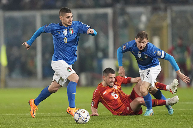 Đội tuyển Italia thắng ngược Thổ Nhĩ Kỳ sau khi bị dẫn từ phút thứ 4