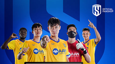 SLNA là đội bóng đầu tiên ở Việt Nam có cửa hàng trực tuyến