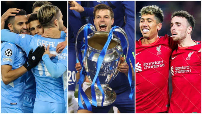 Man City, Chelsea và Liverpool là 3 đại diện còn lại của nước Anh tại tứ kết Champions League