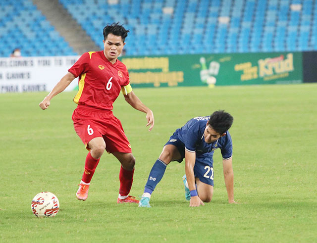 Việt Nam và Thái Lan thuộc nhóm 1 nên sẽ không cùng bảng ở môn bóng đá nam SEA Games 31 - Ảnh: PHAN HỒNG