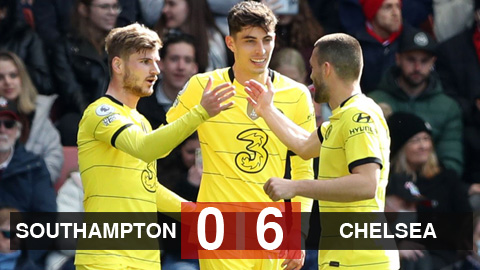 Kết quả bóng đá Southampton 0-6 Chelsea: Chơi tennis ở sân St. Mary's