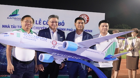 Bamboo Airways tiếp tục là nhà tài trợ vận chuyển cho CLB TP.HCM