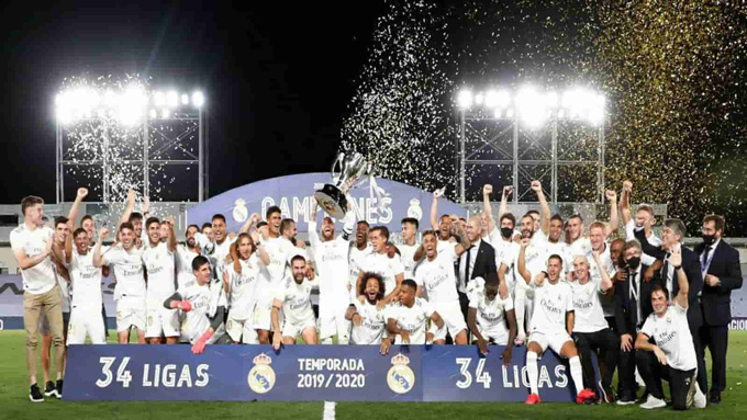 Lần gần nhất Real Madrid vô địch La Liga là ở mùa 2019/20